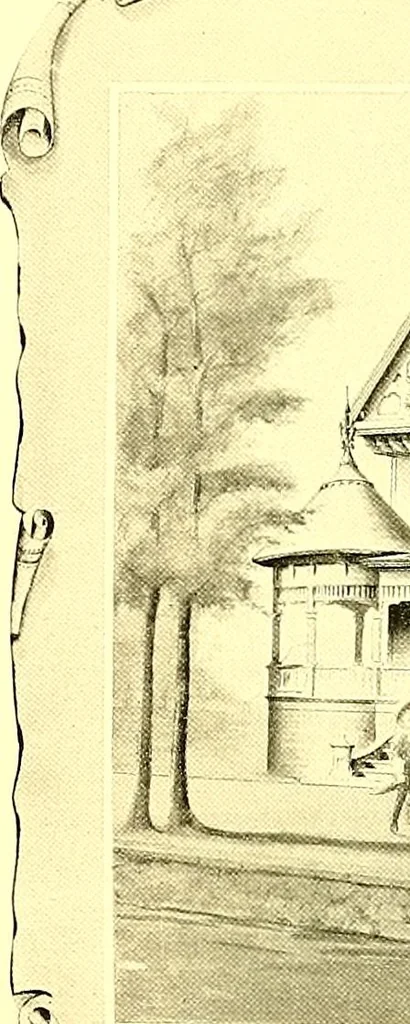 An illustration from Modern dwellings : a book of practical designs and plans for those who wish to build or beautify their homes, 1901, leaf 14