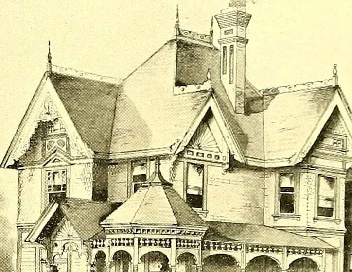 An illustration from Modern dwellings : a book of practical designs and plans for those who wish to build or beautify their homes, 1901, leaf 24