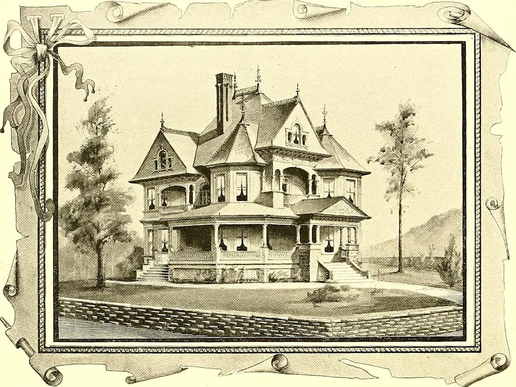 An illustration from Modern dwellings : a book of practical designs and plans for those who wish to build or beautify their homes, 1901, leaf 25