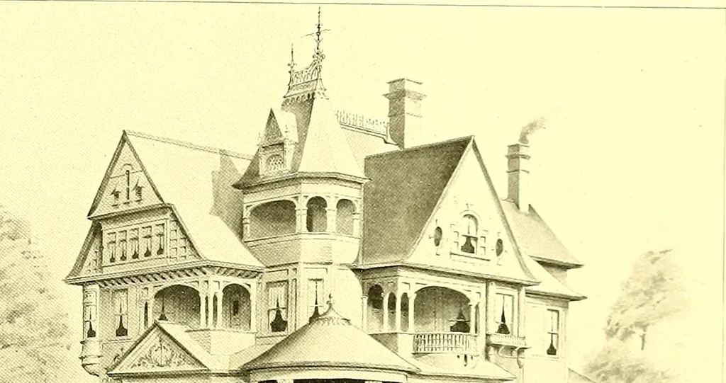 An illustration from Modern dwellings : a book of practical designs and plans for those who wish to build or beautify their homes, 1901, leaf 26