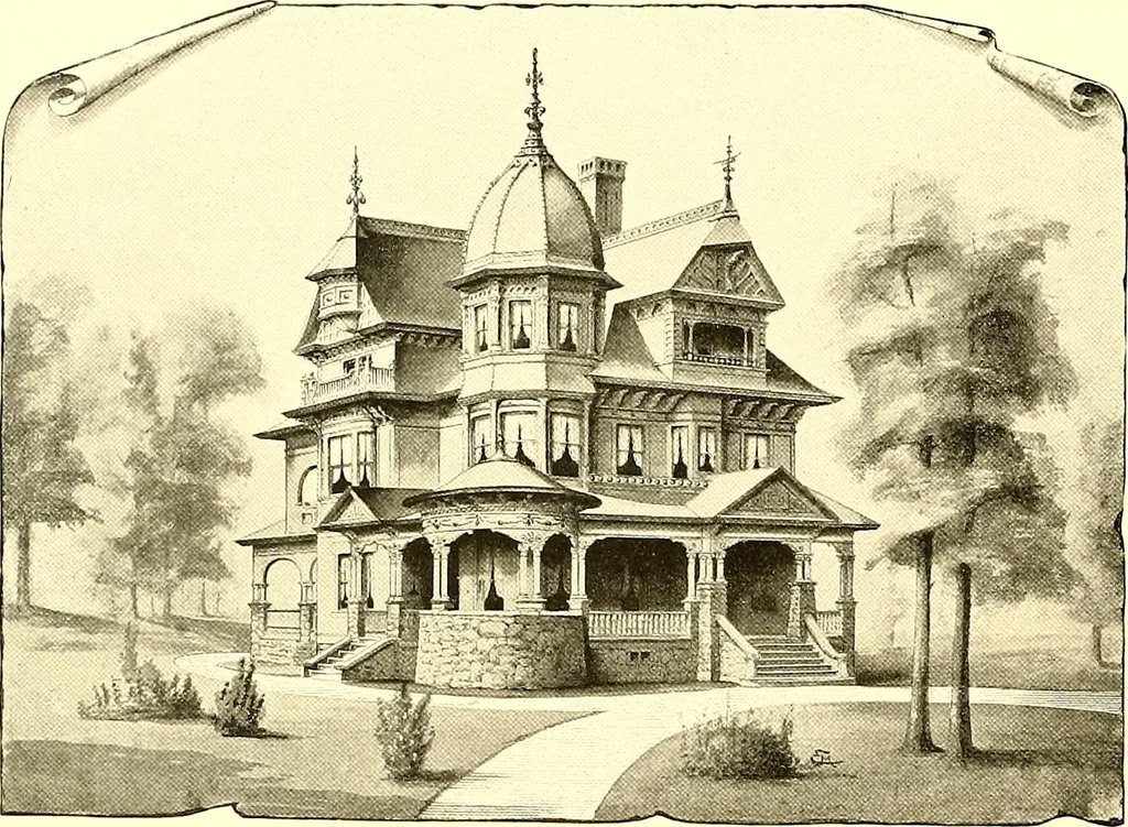 An illustration from Modern dwellings : a book of practical designs and plans for those who wish to build or beautify their homes, 1901, leaf 29