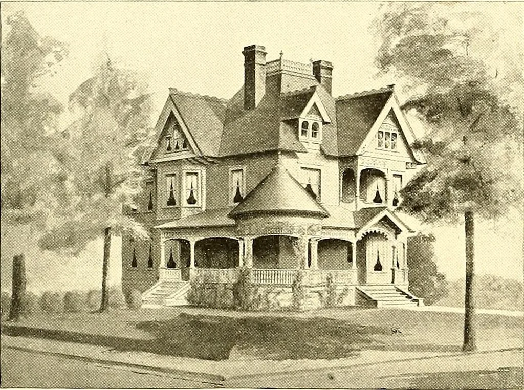 An illustration from Modern dwellings : a book of practical designs and plans for those who wish to build or beautify their homes, 1901, leaf 31