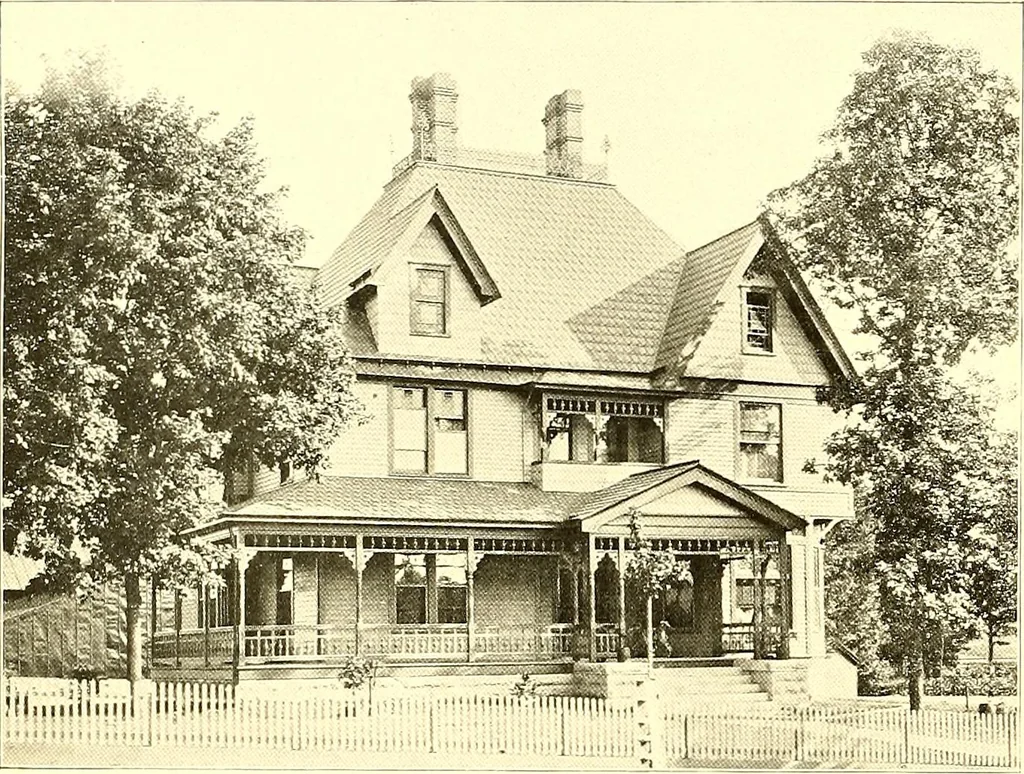 An illustration from Modern dwellings : a book of practical designs and plans for those who wish to build or beautify their homes, 1901, leaf 33