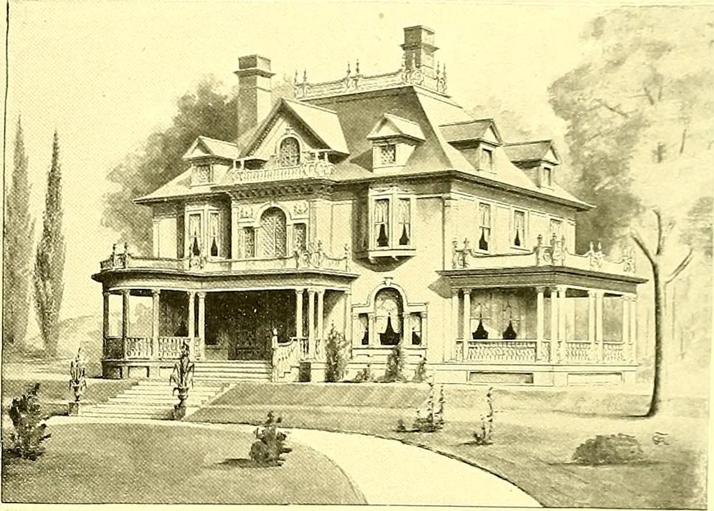 An illustration from Modern dwellings : a book of practical designs and plans for those who wish to build or beautify their homes, 1901, leaf 36
