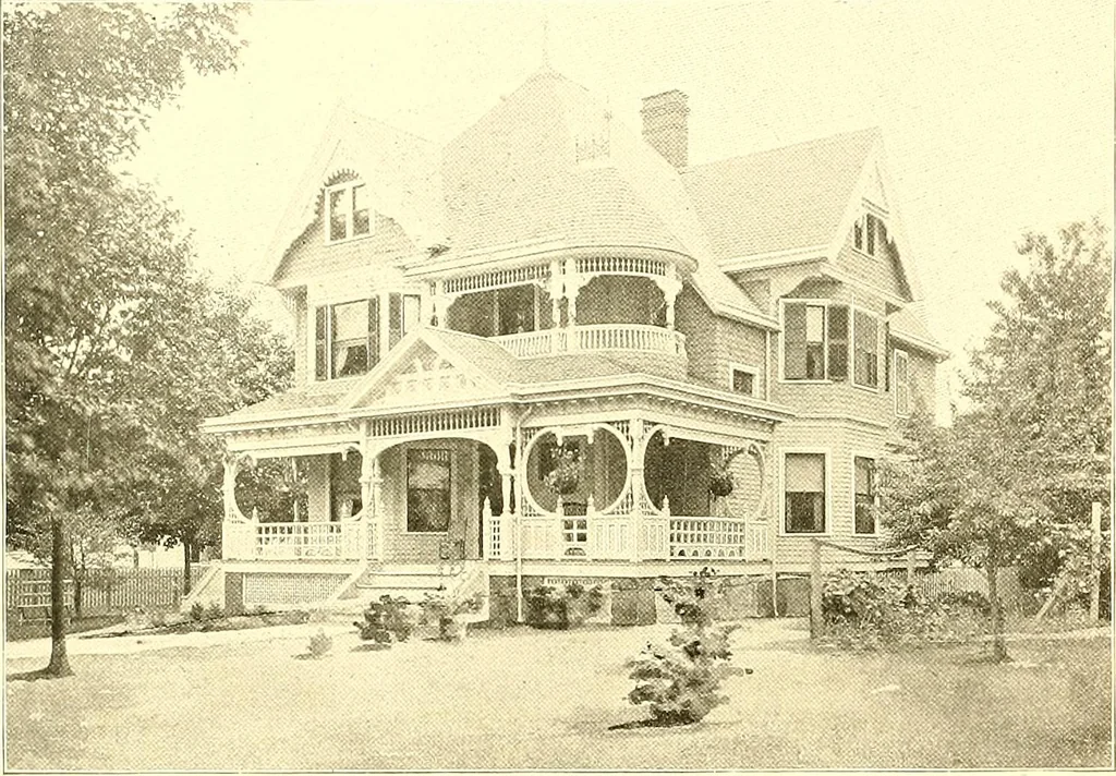 An illustration from Modern dwellings : a book of practical designs and plans for those who wish to build or beautify their homes, 1901, leaf 37