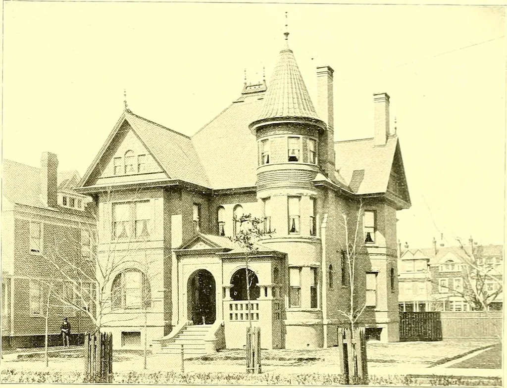 An illustration from Modern dwellings : a book of practical designs and plans for those who wish to build or beautify their homes, 1901, leaf 40