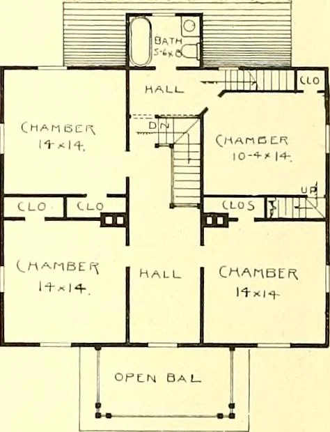 An illustration from Modern dwellings : a book of practical designs and plans for those who wish to build or beautify their homes, 1901, leaf 41