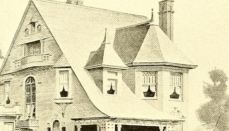An illustration from Modern dwellings : a book of practical designs and plans for those who wish to build or beautify their homes, 1901, leaf 47