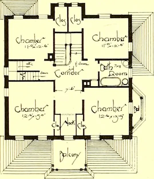 An illustration from Modern dwellings : a book of practical designs and plans for those who wish to build or beautify their homes, 1901, leaf 48