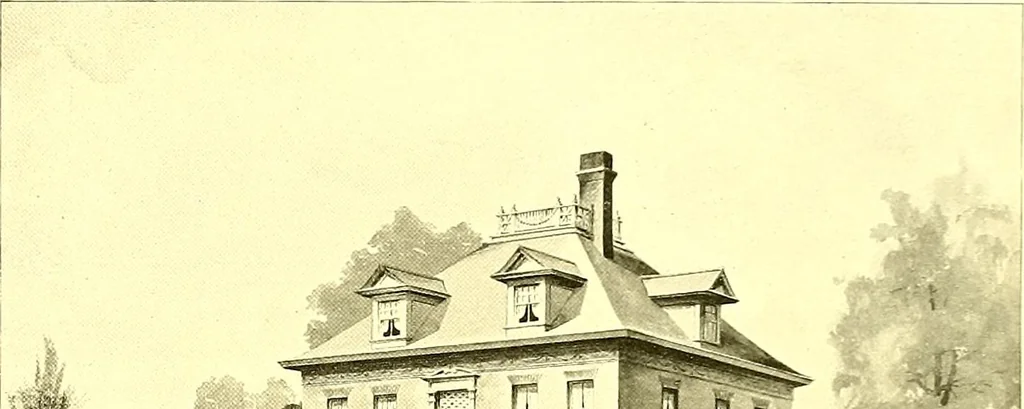 An illustration from Modern dwellings : a book of practical designs and plans for those who wish to build or beautify their homes, 1901, leaf 48
