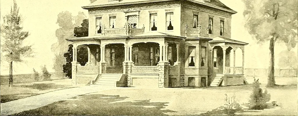 An illustration from Modern dwellings : a book of practical designs and plans for those who wish to build or beautify their homes, 1901, leaf 48