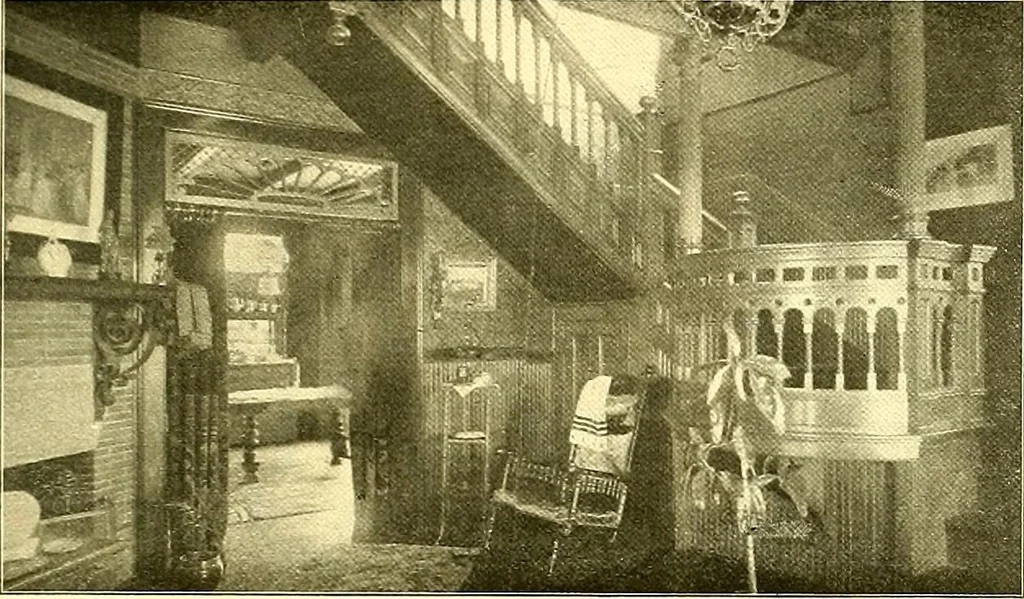 An illustration from Modern dwellings : a book of practical designs and plans for those who wish to build or beautify their homes, 1901, leaf 52
