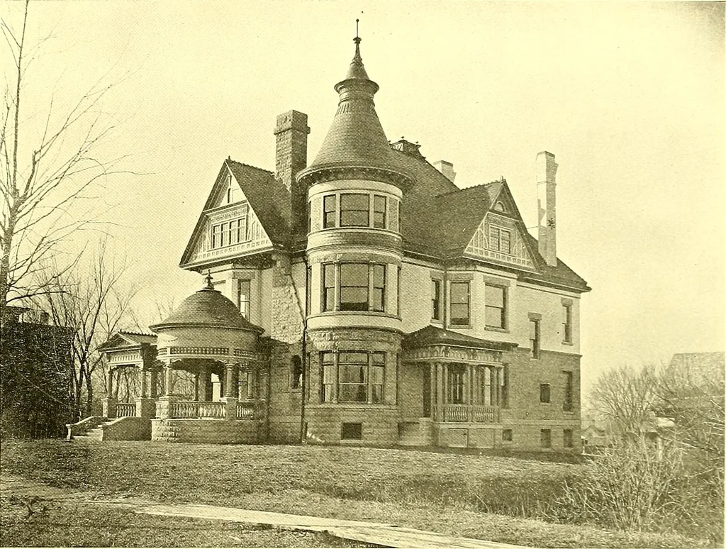 An illustration from Modern dwellings : a book of practical designs and plans for those who wish to build or beautify their homes, 1901, leaf 60