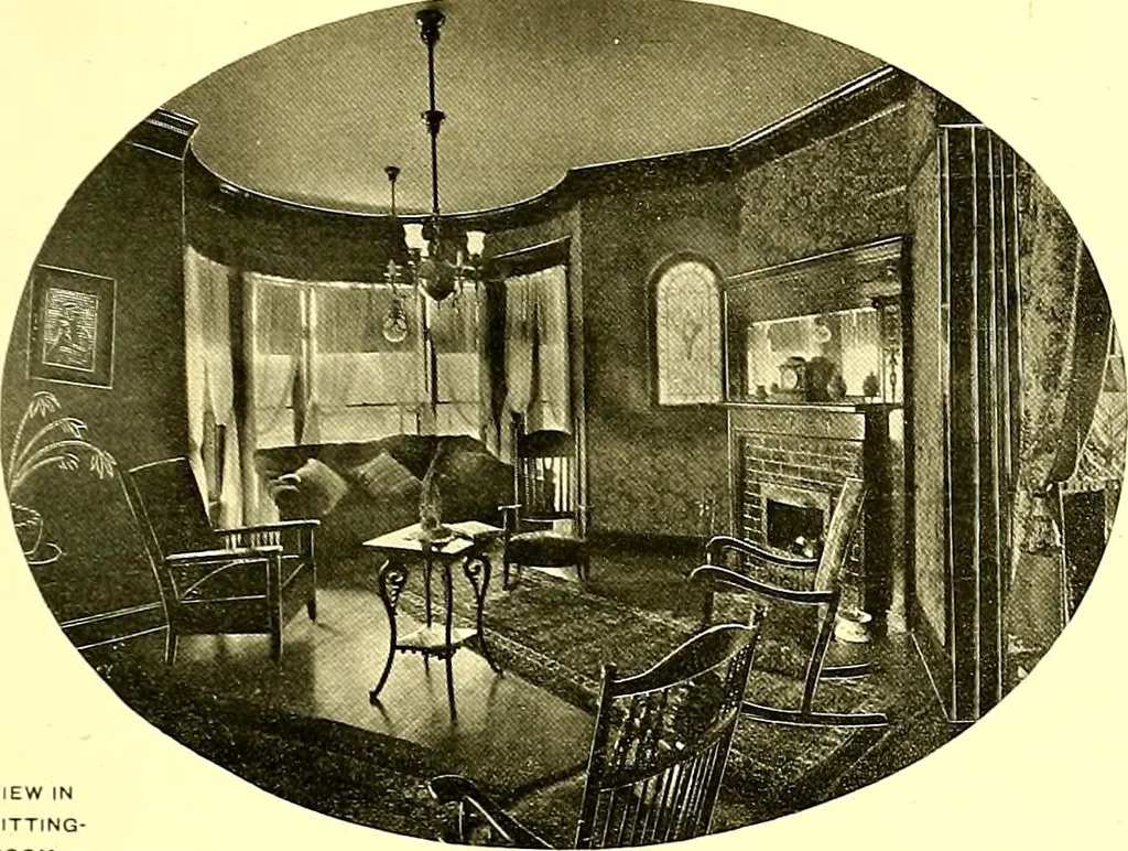 An illustration from Modern dwellings : a book of practical designs and plans for those who wish to build or beautify their homes, 1901, leaf 62