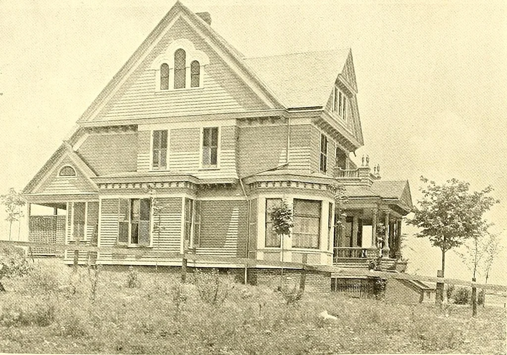 An illustration from Modern dwellings : a book of practical designs and plans for those who wish to build or beautify their homes, 1901, leaf 63