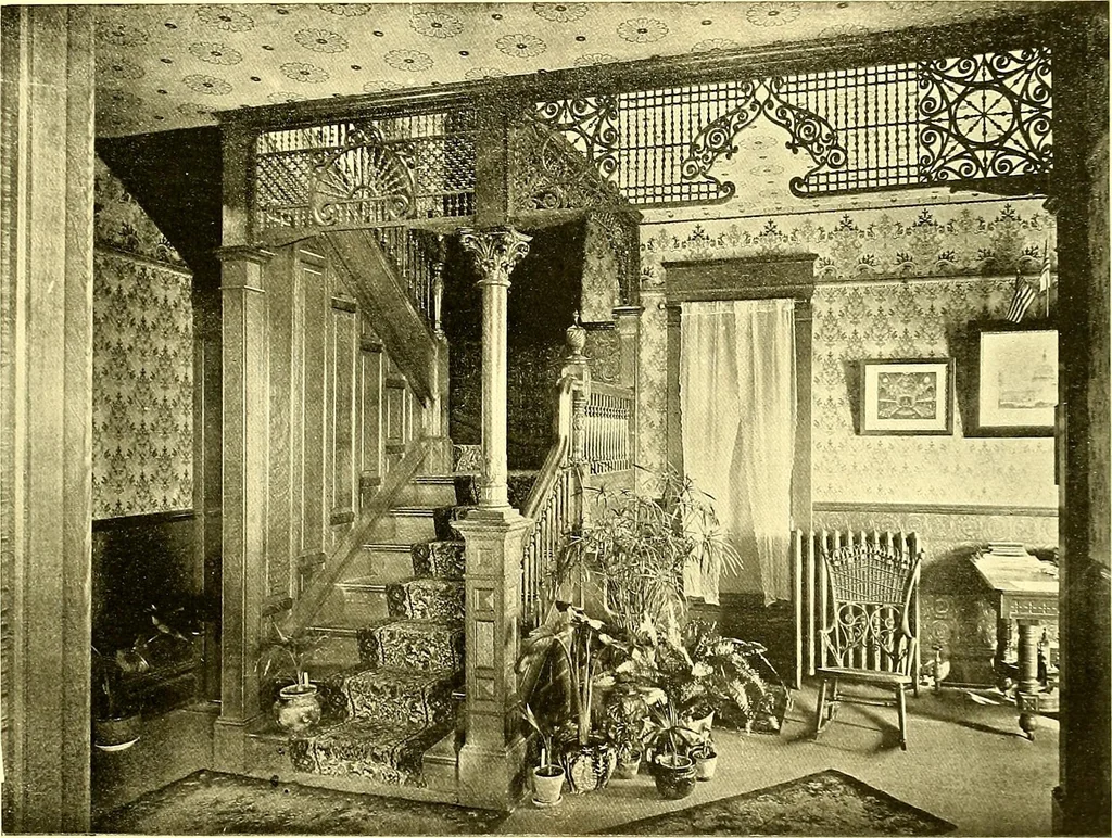 An illustration from Modern dwellings : a book of practical designs and plans for those who wish to build or beautify their homes, 1901, leaf 64