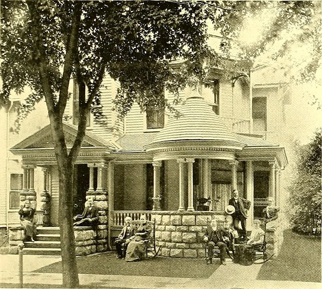 An illustration from Modern dwellings : a book of practical designs and plans for those who wish to build or beautify their homes, 1901, leaf 66