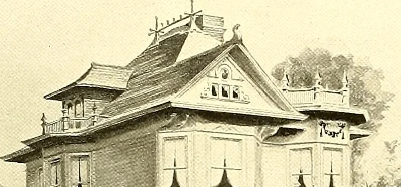 An illustration from Modern dwellings : a book of practical designs and plans for those who wish to build or beautify their homes, 1901, leaf 69