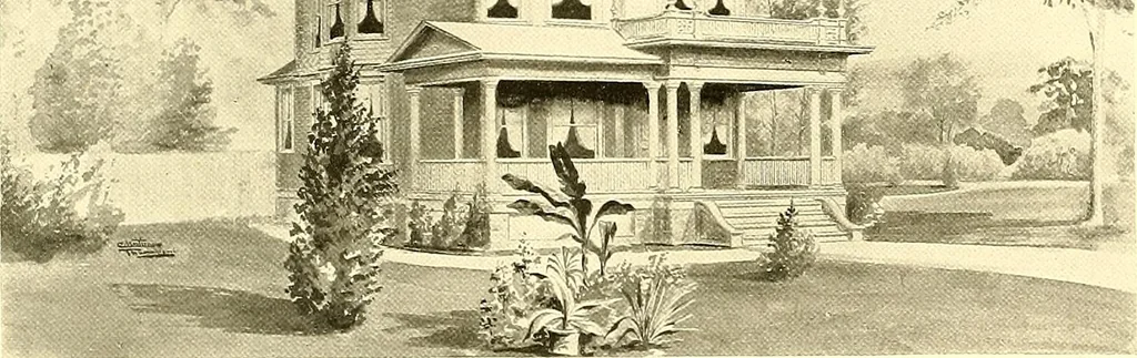 An illustration from Modern dwellings : a book of practical designs and plans for those who wish to build or beautify their homes, 1901, leaf 69
