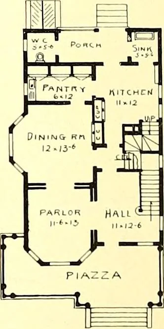 An illustration from Modern dwellings : a book of practical designs and plans for those who wish to build or beautify their homes, 1901, leaf 69