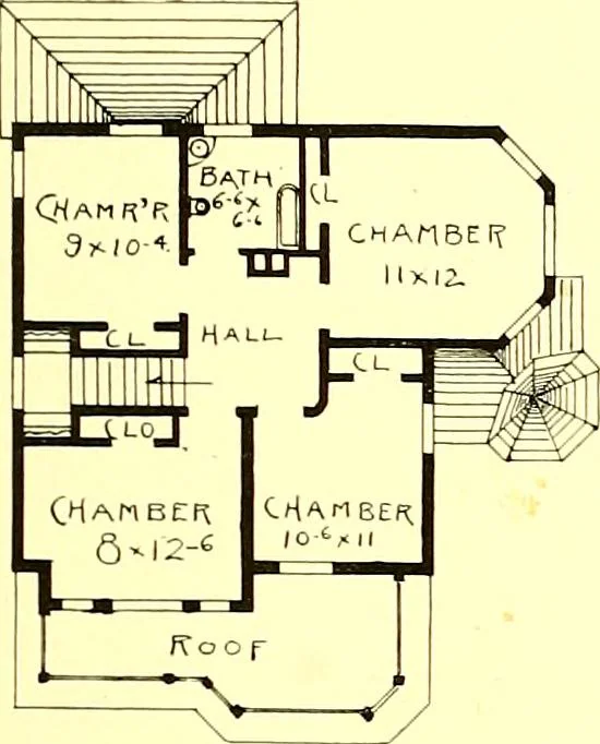 An illustration from Modern dwellings : a book of practical designs and plans for those who wish to build or beautify their homes, 1901, leaf 70