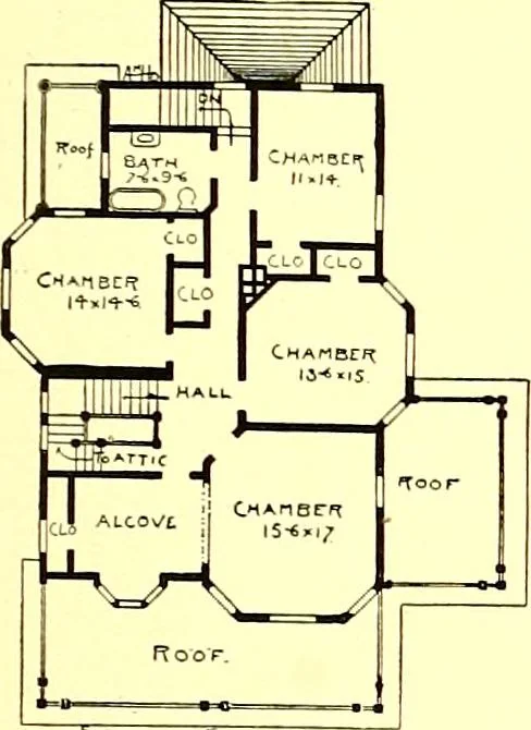 An illustration from Modern dwellings : a book of practical designs and plans for those who wish to build or beautify their homes, 1901, leaf 72