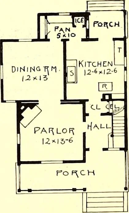 An illustration from Modern dwellings : a book of practical designs and plans for those who wish to build or beautify their homes, 1901, leaf 73