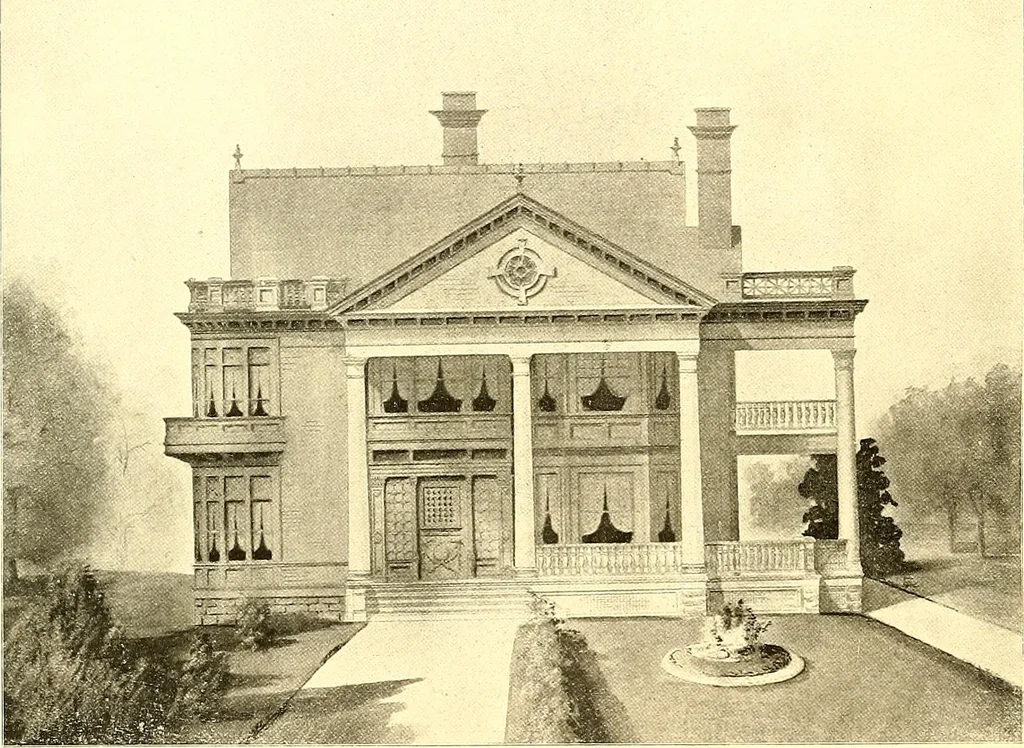 An illustration from Modern dwellings : a book of practical designs and plans for those who wish to build or beautify their homes, 1901, leaf 85