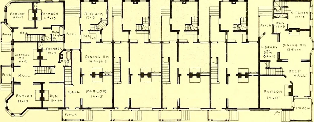 An illustration from Modern dwellings : a book of practical designs and plans for those who wish to build or beautify their homes, 1901, leaf 86