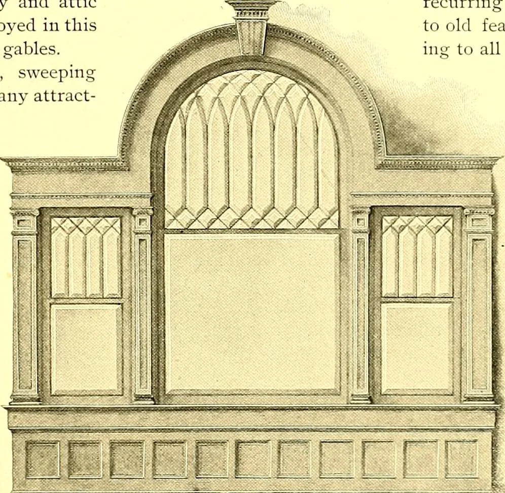 An illustration from Modern dwellings : a book of practical designs and plans for those who wish to build or beautify their homes, 1901, leaf 88