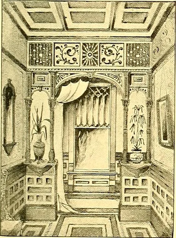 An illustration from Modern dwellings : a book of practical designs and plans for those who wish to build or beautify their homes, 1901, leaf 90