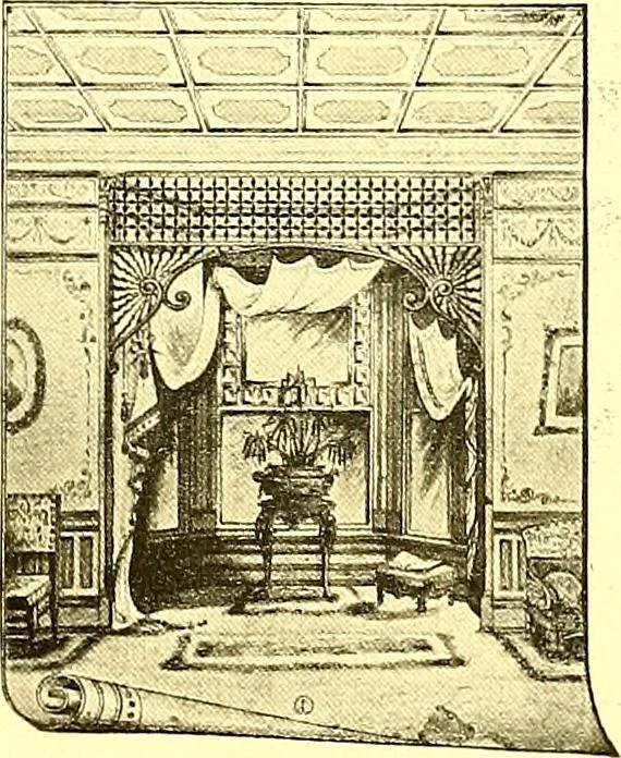 An illustration from Modern dwellings : a book of practical designs and plans for those who wish to build or beautify their homes, 1901, leaf 90