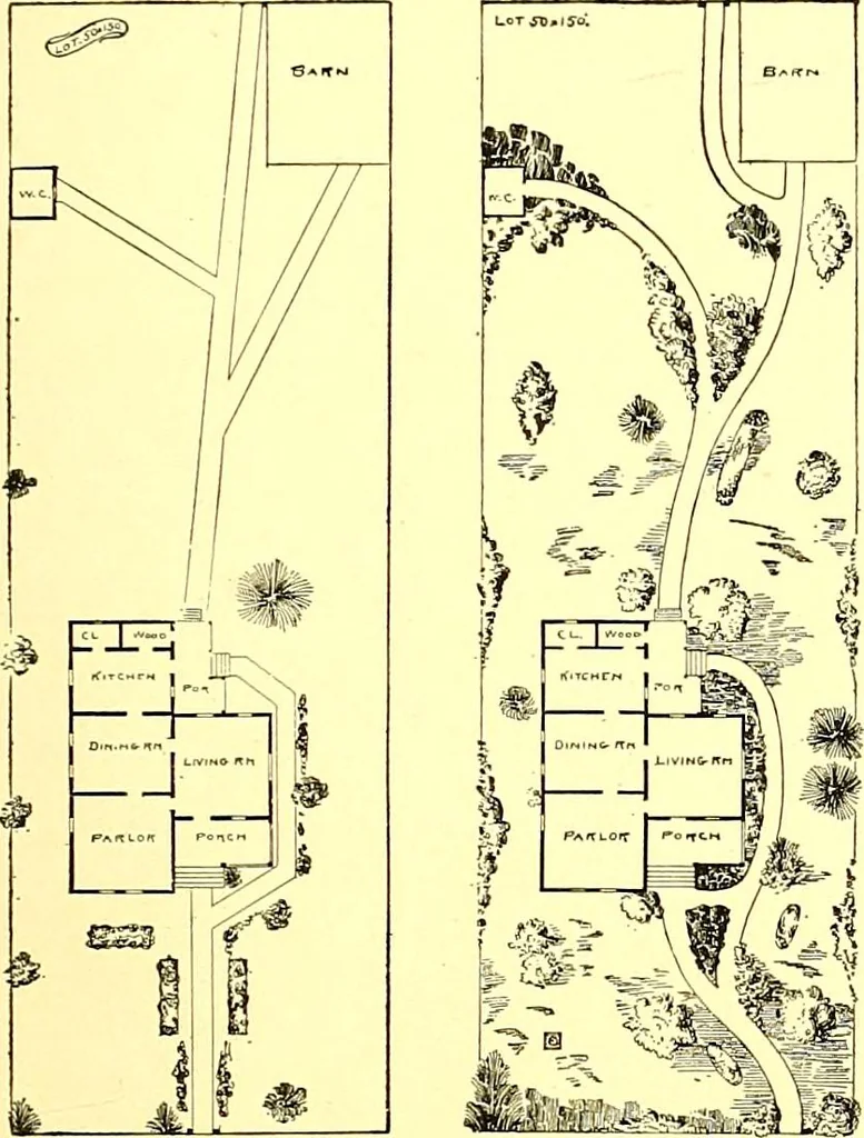 An illustration from Modern dwellings : a book of practical designs and plans for those who wish to build or beautify their homes, 1901, leaf 92
