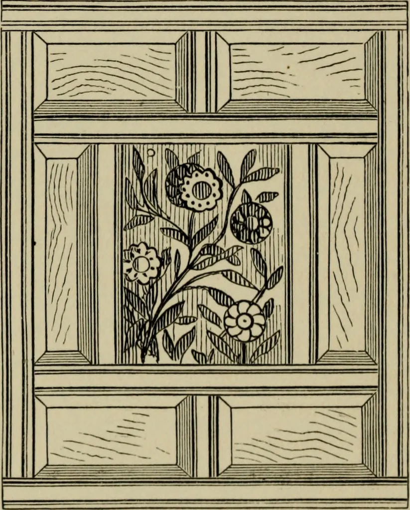 An illustration from Modern dwellings in town and country adapted to American wants and climate with a treatise on furniture and decoration, 1878, leaf 176