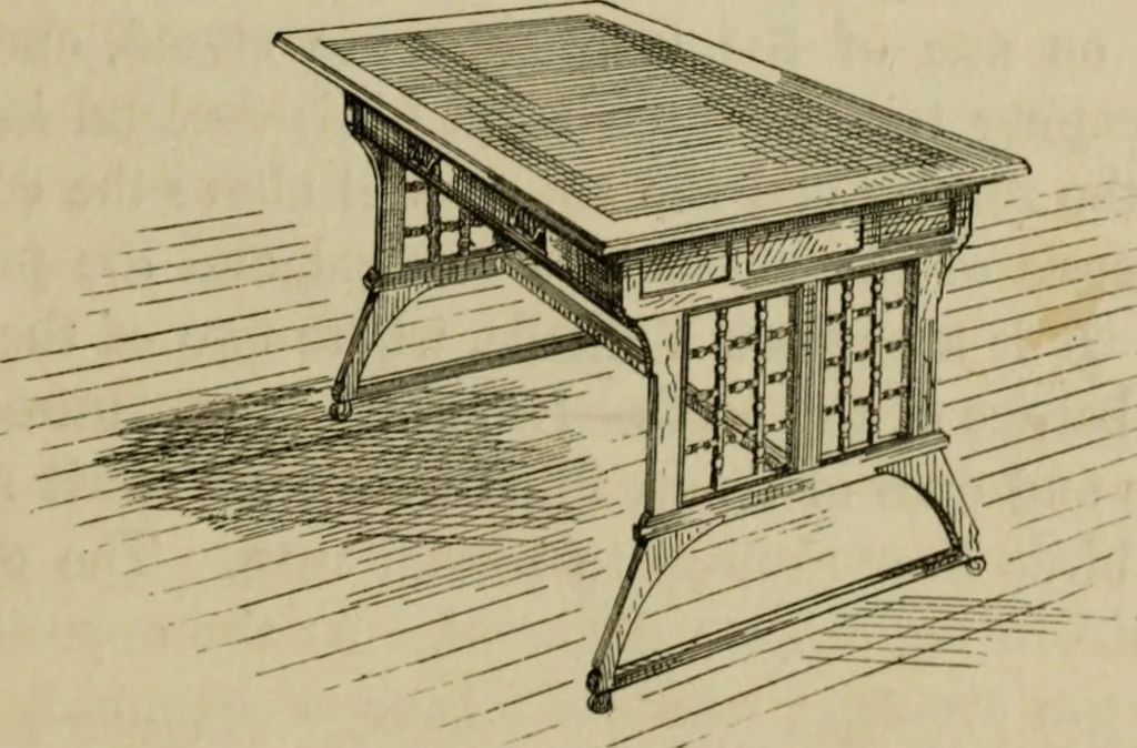 An illustration from Modern dwellings in town and country adapted to American wants and climate with a treatise on furniture and decoration, 1878, leaf 184