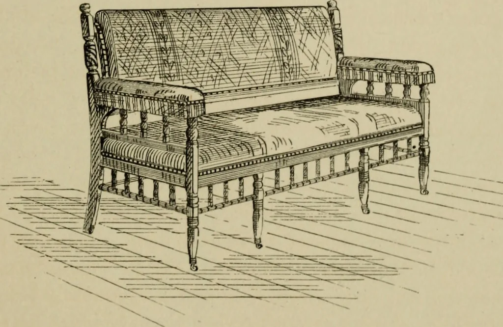 An illustration from Modern dwellings in town and country adapted to American wants and climate with a treatise on furniture and decoration, 1878, leaf 186