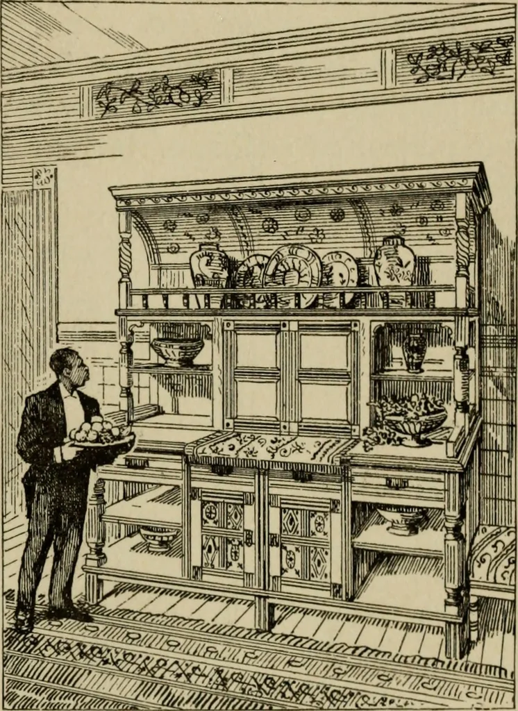 An illustration from Modern dwellings in town and country adapted to American wants and climate with a treatise on furniture and decoration, 1878, leaf 192
