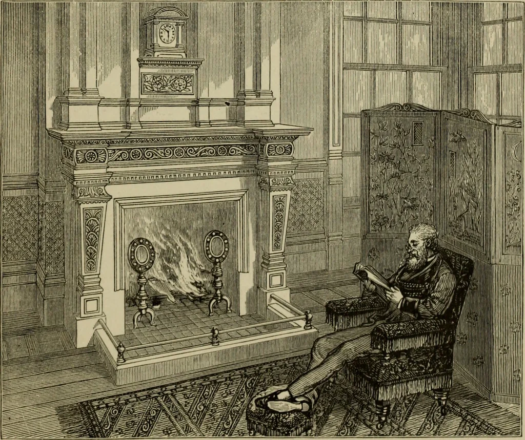 An illustration from Modern dwellings in town and country adapted to American wants and climate with a treatise on furniture and decoration, 1878, leaf 194