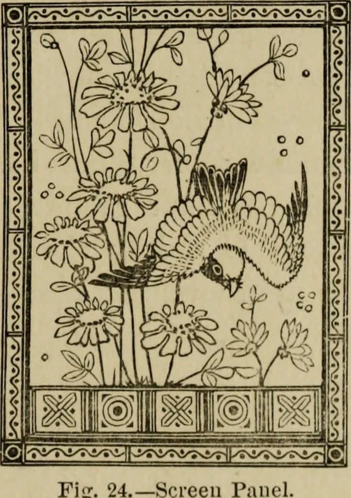 An illustration from Modern dwellings in town and country adapted to American wants and climate with a treatise on furniture and decoration, 1878, leaf 198