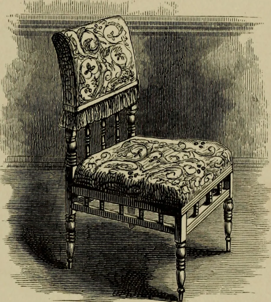 An illustration from Modern dwellings in town and country adapted to American wants and climate with a treatise on furniture and decoration, 1878, leaf 200