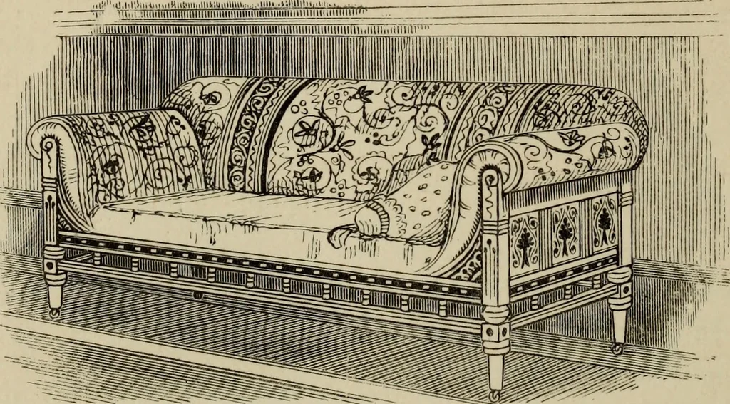 An illustration from Modern dwellings in town and country adapted to American wants and climate with a treatise on furniture and decoration, 1878, leaf 201