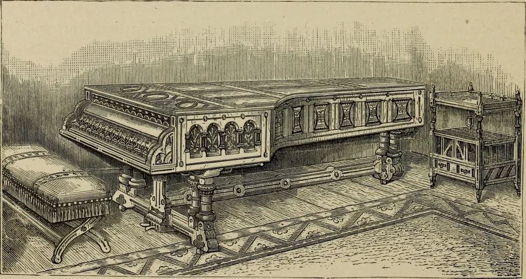 An illustration from Modern dwellings in town and country adapted to American wants and climate with a treatise on furniture and decoration, 1878, leaf 205