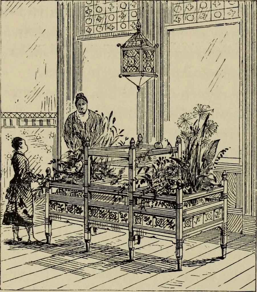 An illustration from Modern dwellings in town and country adapted to American wants and climate with a treatise on furniture and decoration, 1878, leaf 207