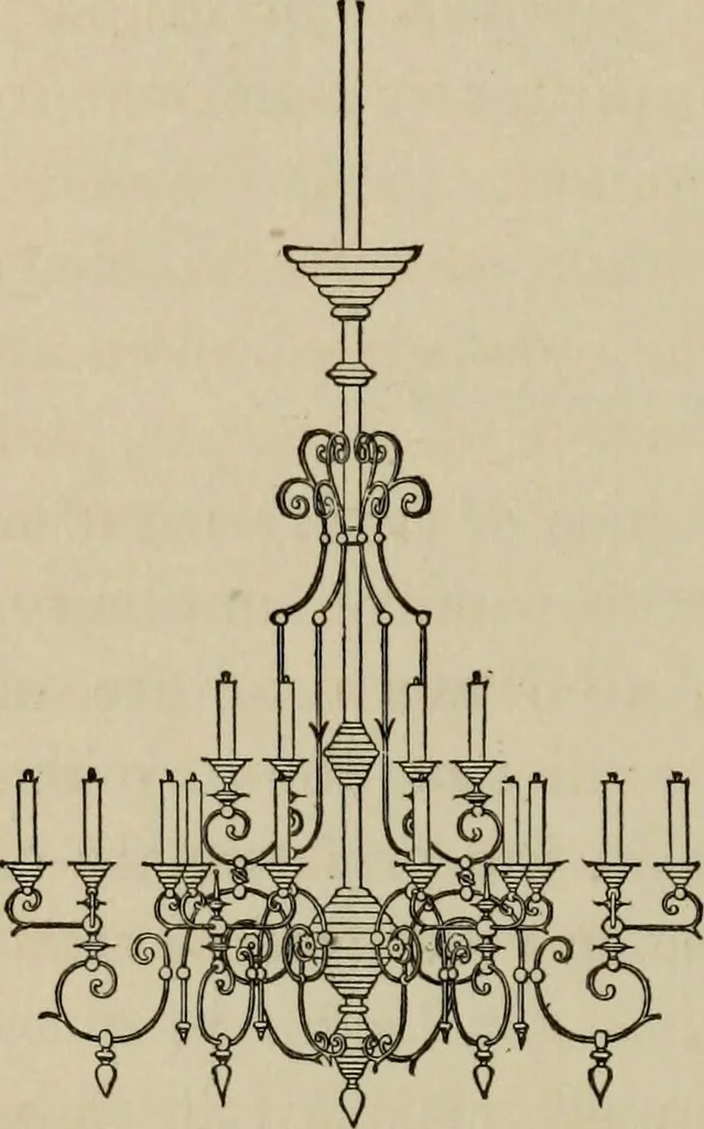An illustration from Modern dwellings in town and country adapted to American wants and climate with a treatise on furniture and decoration, 1878, leaf 217