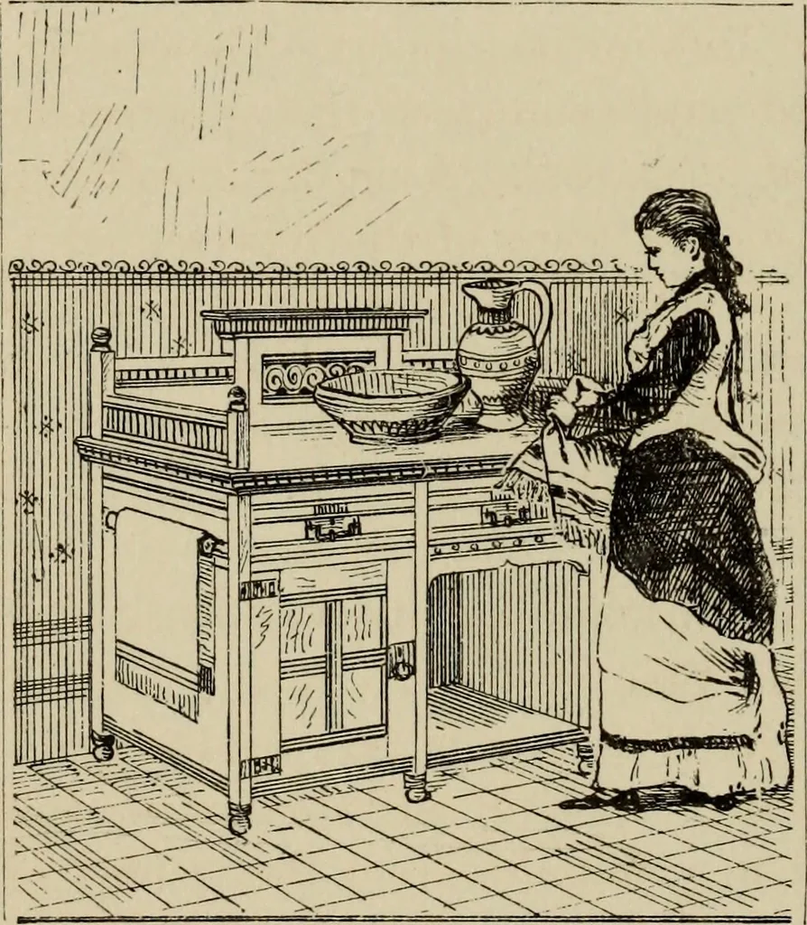 An illustration from Modern dwellings in town and country adapted to American wants and climate with a treatise on furniture and decoration, 1878, leaf 221
