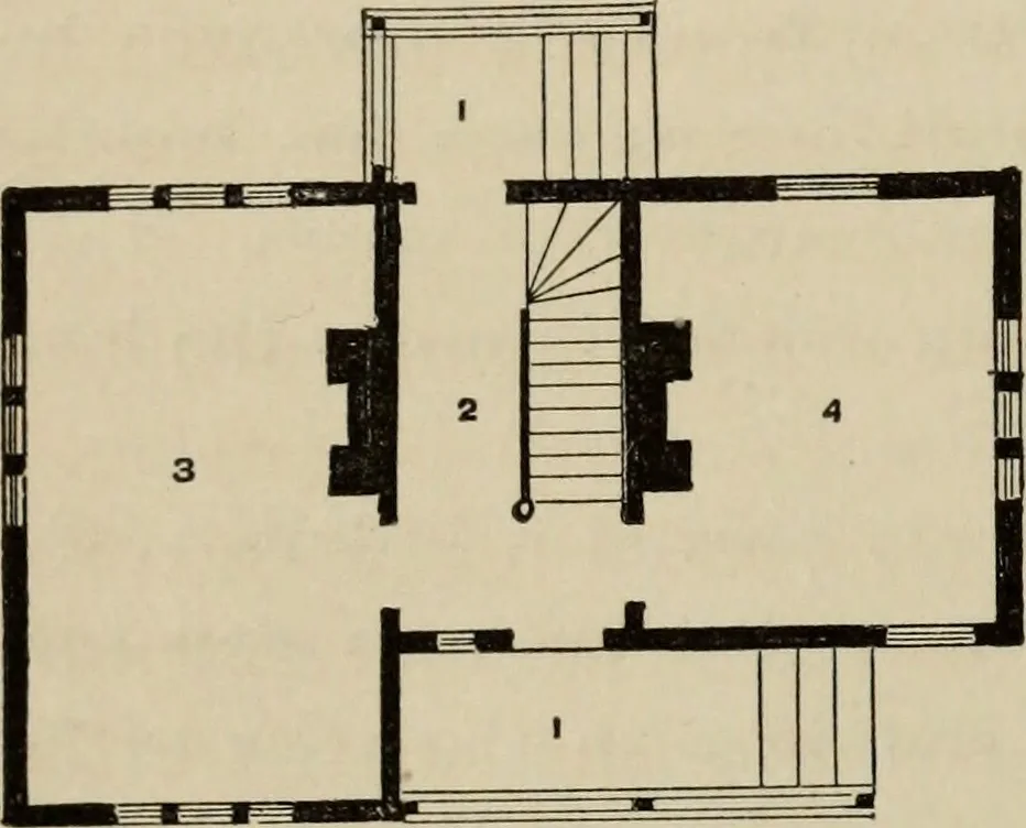 An illustration from Modern dwellings in town and country adapted to American wants and climate with a treatise on furniture and decoration, 1878, leaf 29