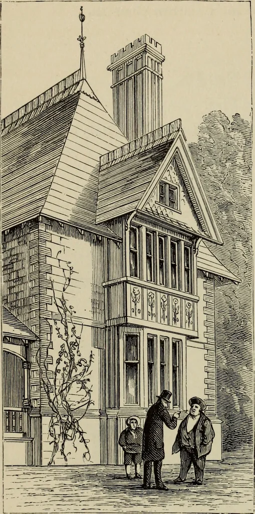 An illustration from Modern dwellings in town and country adapted to American wants and climate with a treatise on furniture and decoration, 1878, leaf 81