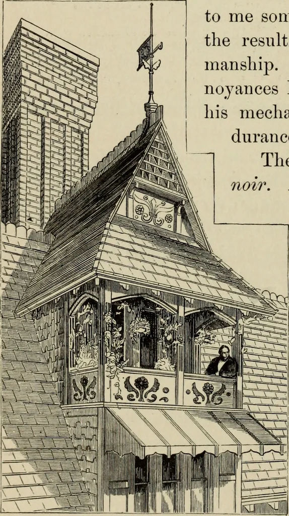 An illustration from Modern dwellings in town and country adapted to American wants and climate with a treatise on furniture and decoration, 1878, leaf 93