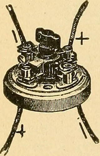 An illustration from Modern electrical construction; a reliable, practical guide for the beginner in electrical construction, showing the latest approved methods of installing work of all kinds according to the safety rules of the National board of fire underwriters, 1905, leaf 109