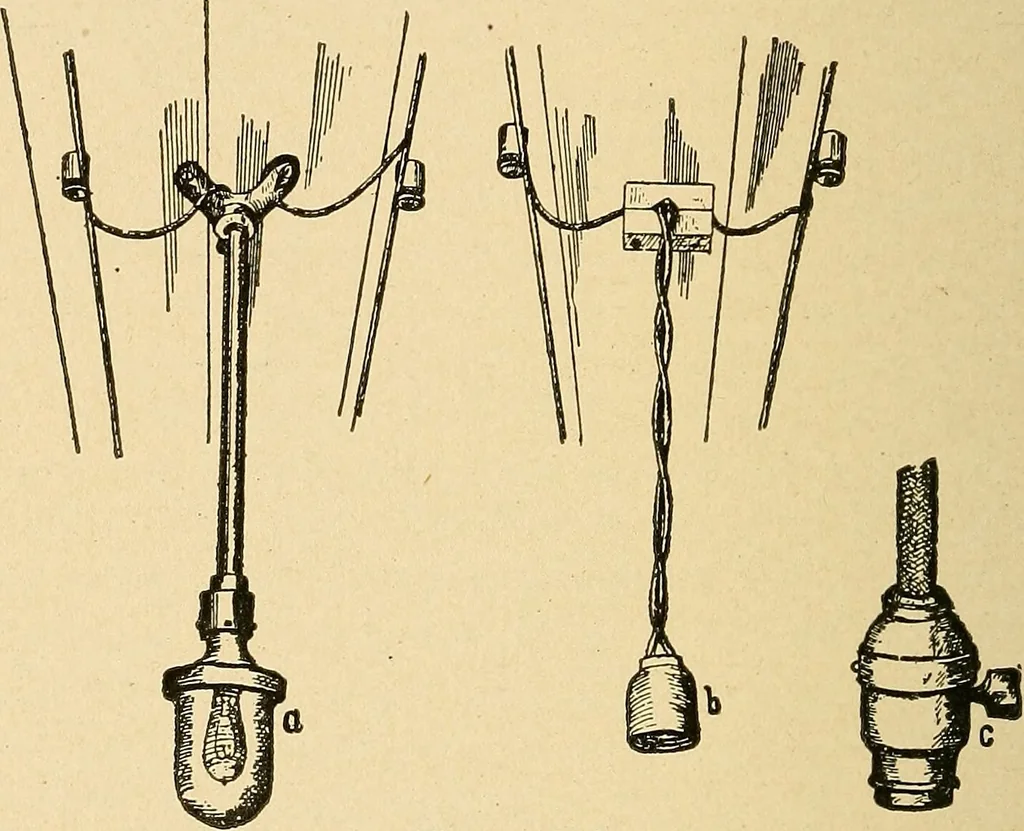 An illustration from Modern electrical construction; a reliable, practical guide for the beginner in electrical construction, showing the latest approved methods of installing work of all kinds according to the safety rules of the National board of fire underwriters, 1905, leaf 167
